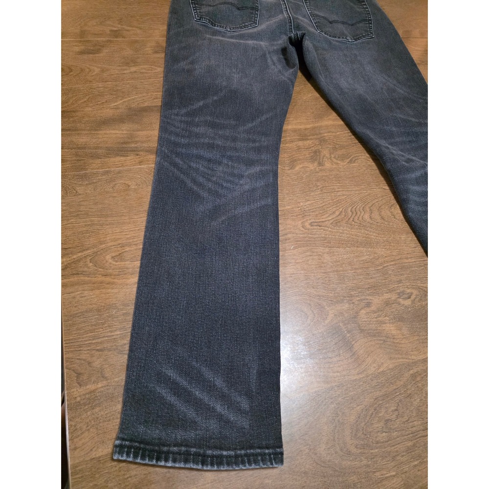 American Eagle Airflex+ Mens Washed Black Denim‎ Jeans 34x29 Stretch 5-Pocket - Picture 8 of 14